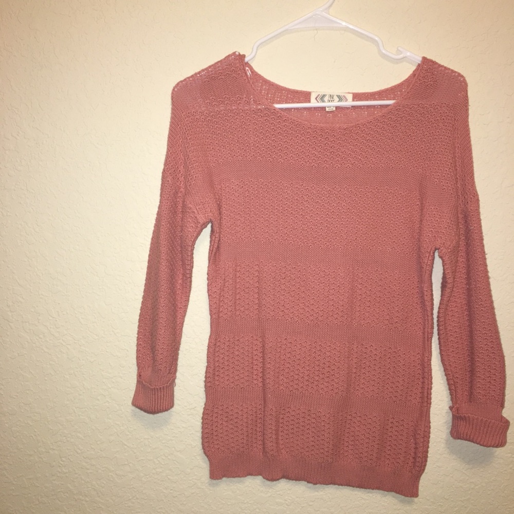 Peach knit sweater
